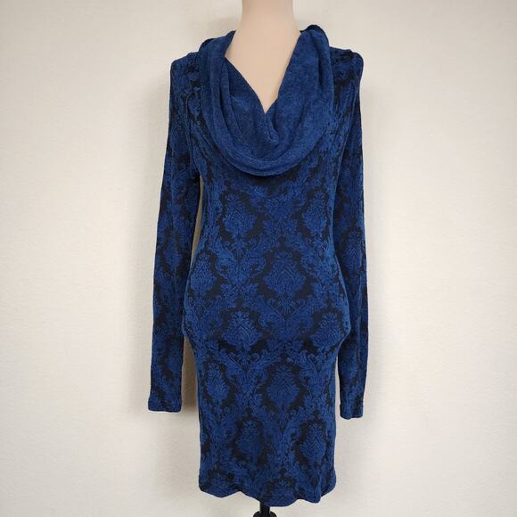 Free People Brocade Damask Cowl Sweater - Picture 2 of 6
